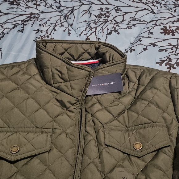 Tommy Hilfiger Quilted Khaki Women's Jacket - Picture 5 of 5